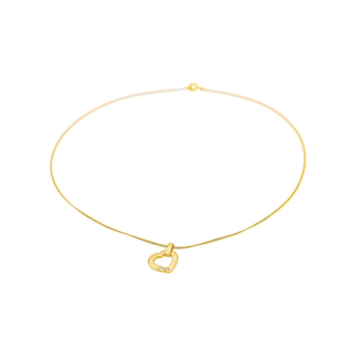 Collier Pendentif en or jaune et diamants - Image 4