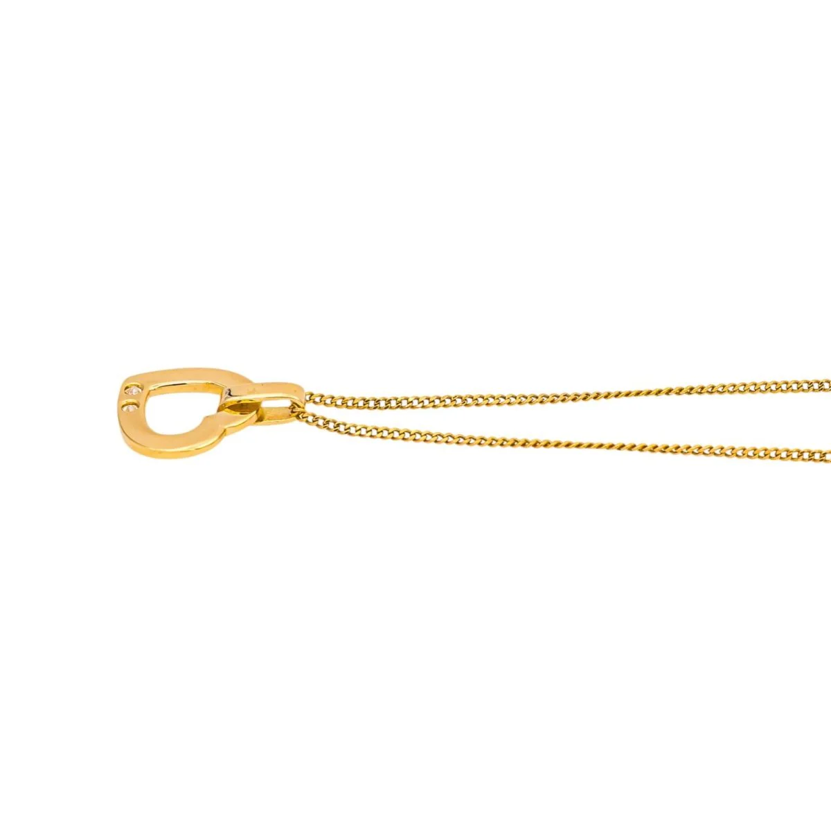 Collier Pendentif en or jaune et diamants - Image 5