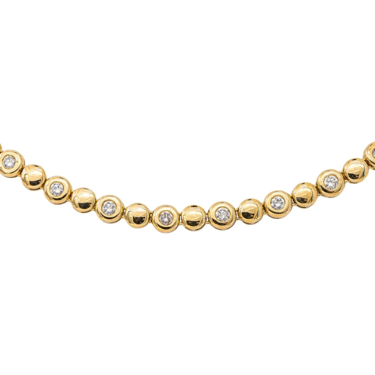 Collier Maille en or jaune et diamants