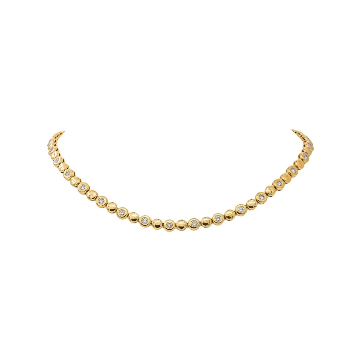 Collier Maille en or jaune et diamants - Image 3