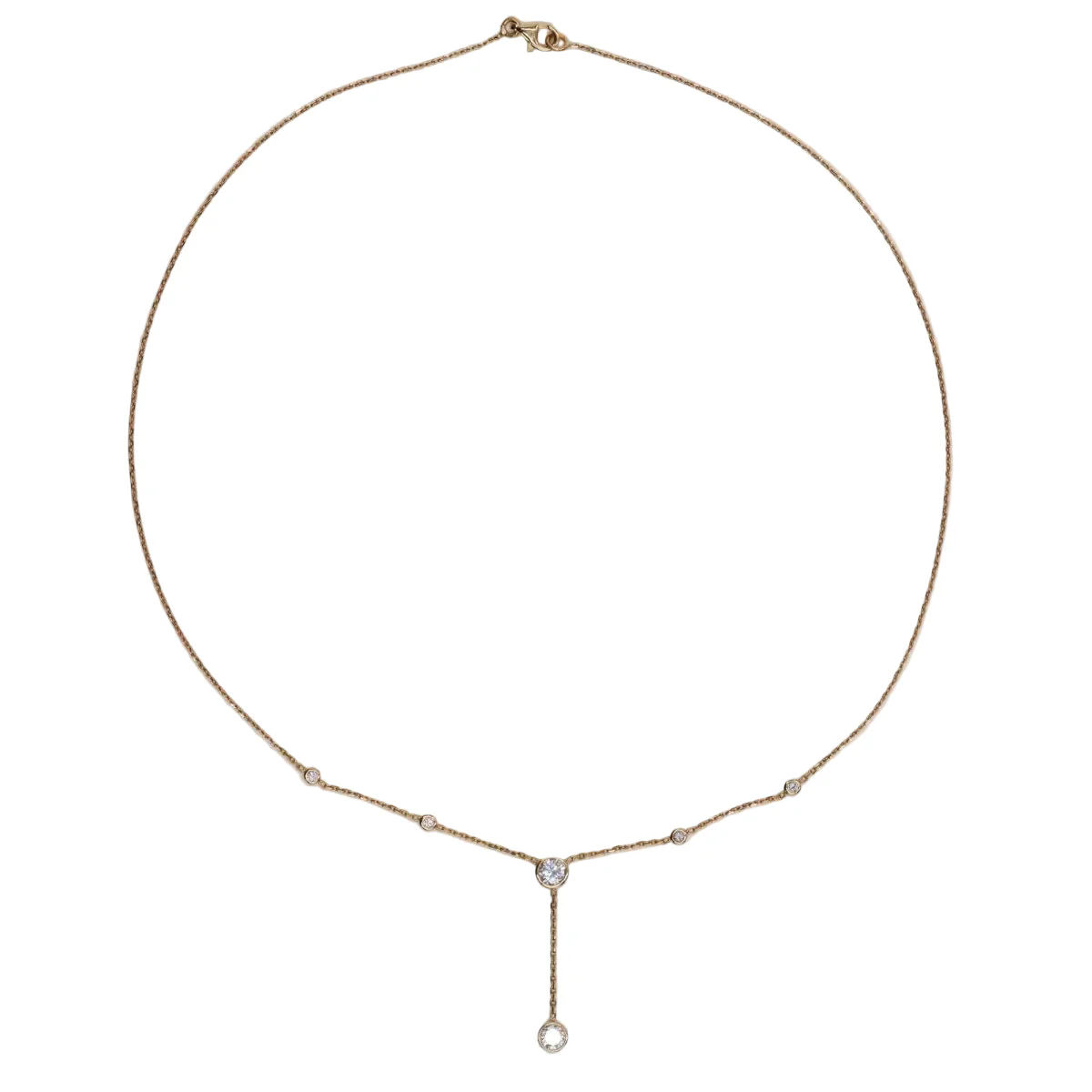 Collier Négligé en or jaune et diamants - Image 3