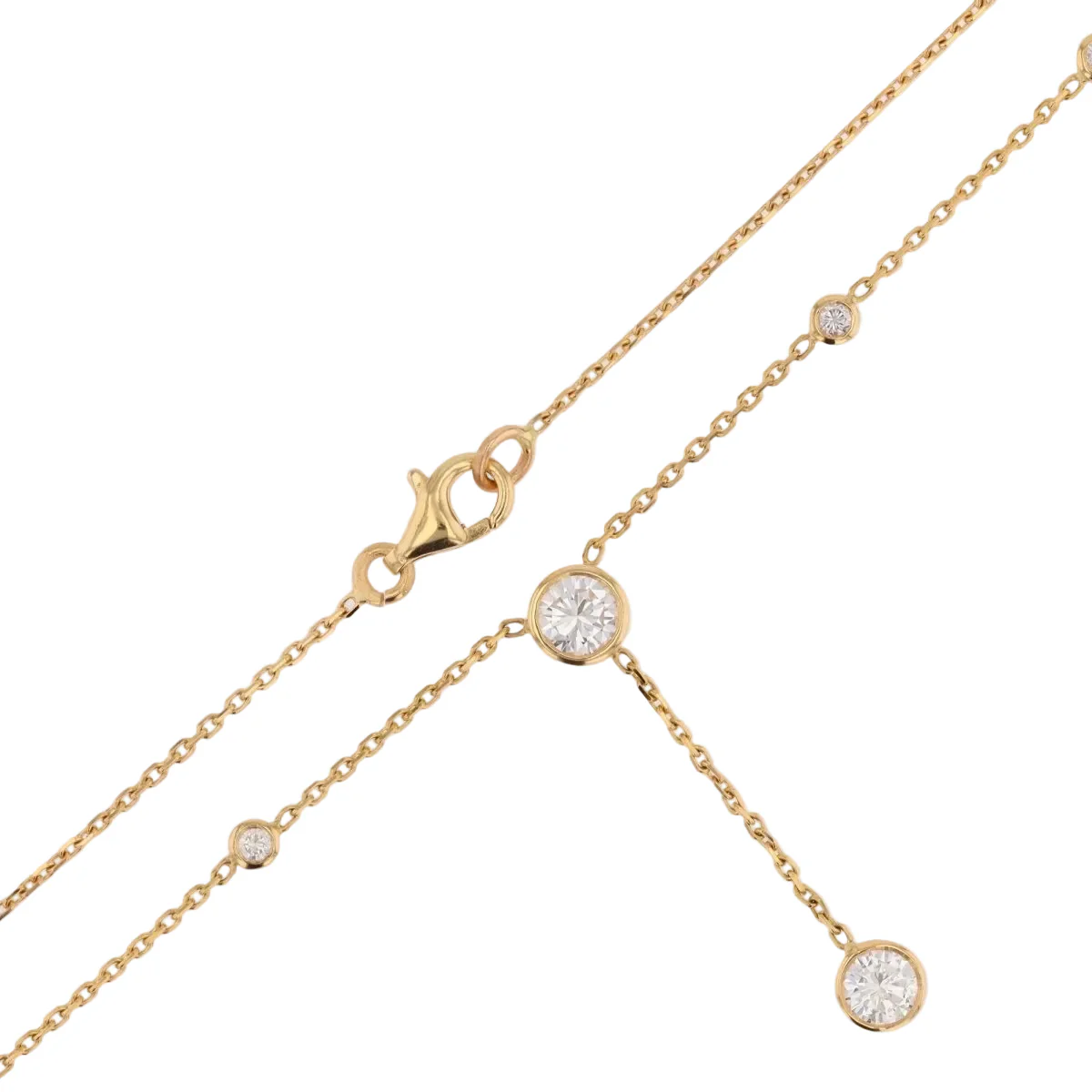 Collier Négligé en or jaune et diamants - Image 5