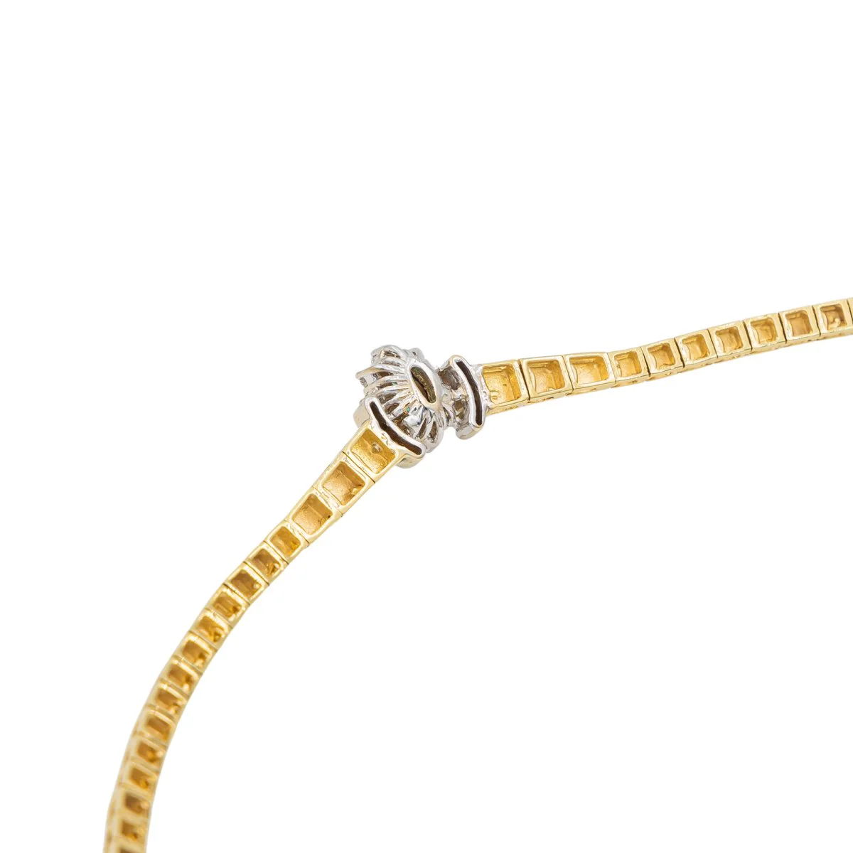 Collier Maille en or jaune, émeraude, et diamants - Image 4