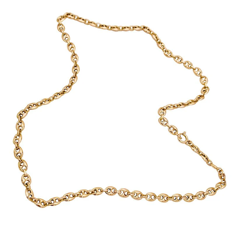 Collier Maille grain de café en or jaune - Image 3
