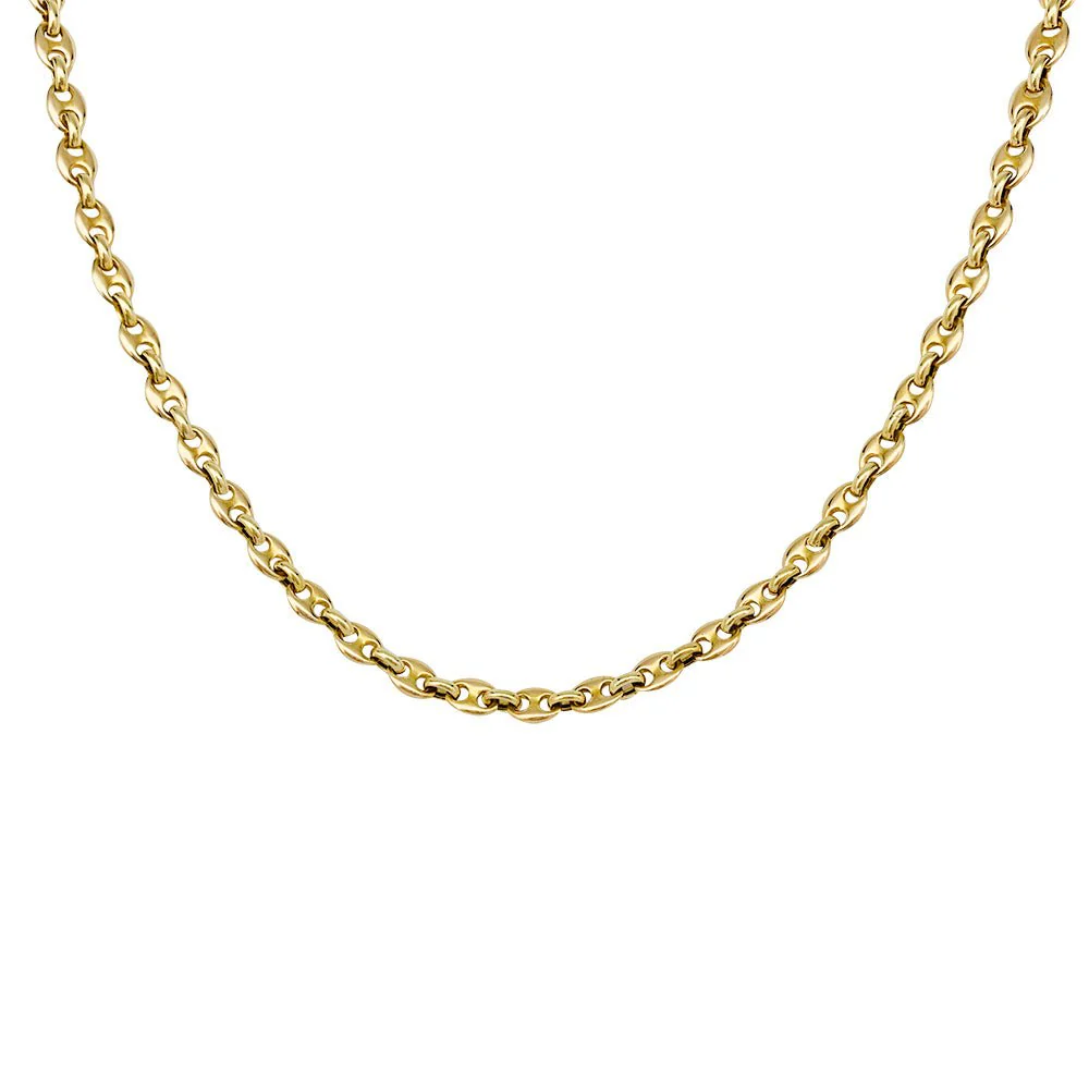 Collier or jaune, grains de café - Image 2