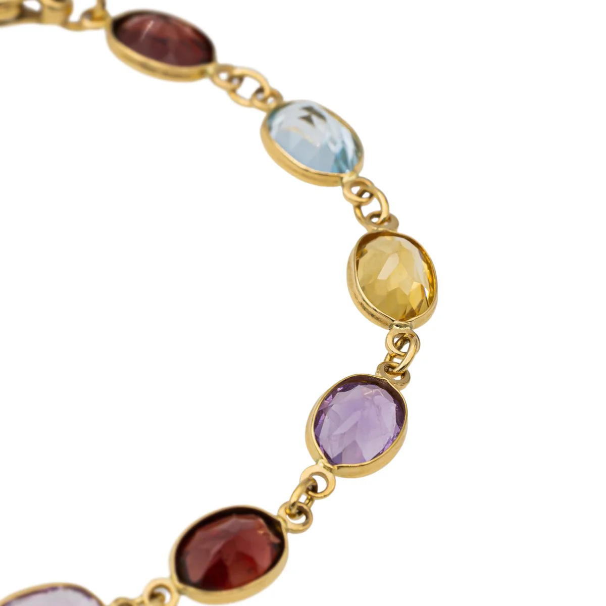 Bracelet en or jaune et pierres fines. - Image 4