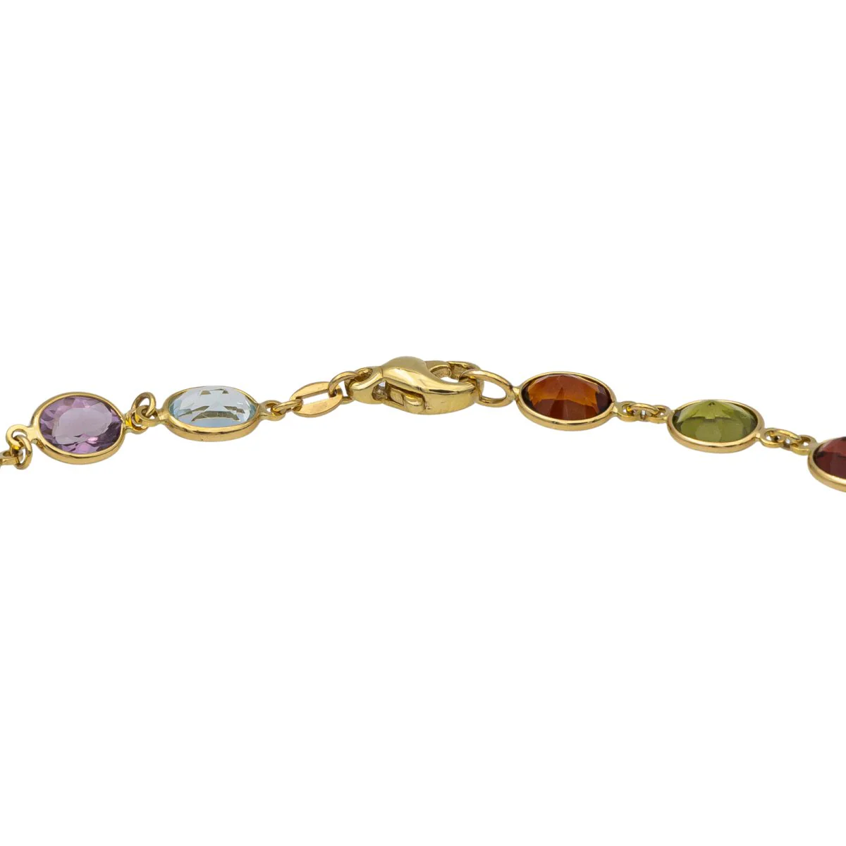 Collier Maille souple en or jaune et pierres fines - Image 6