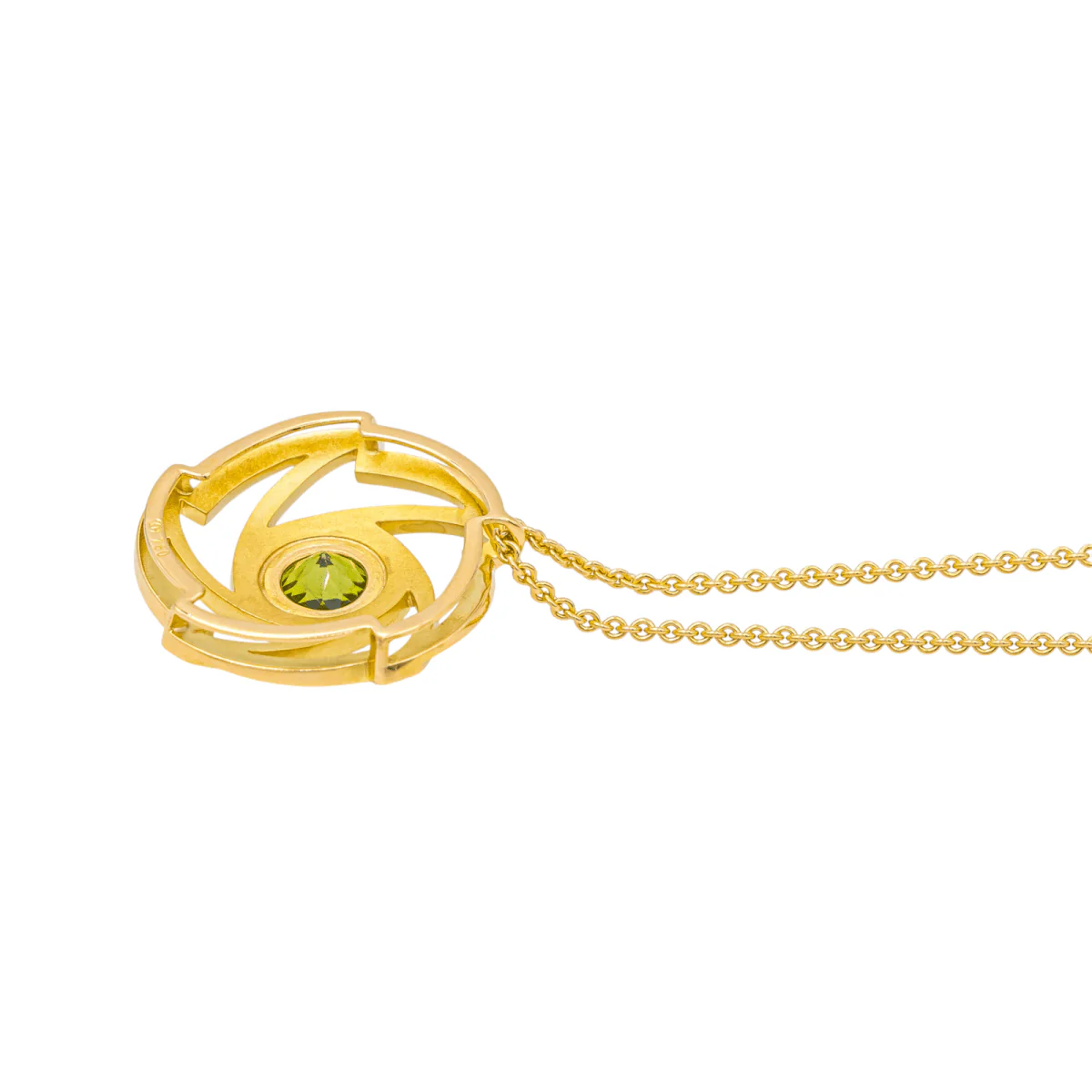 Collier Pendentif en or jaune et péridot - Image 5