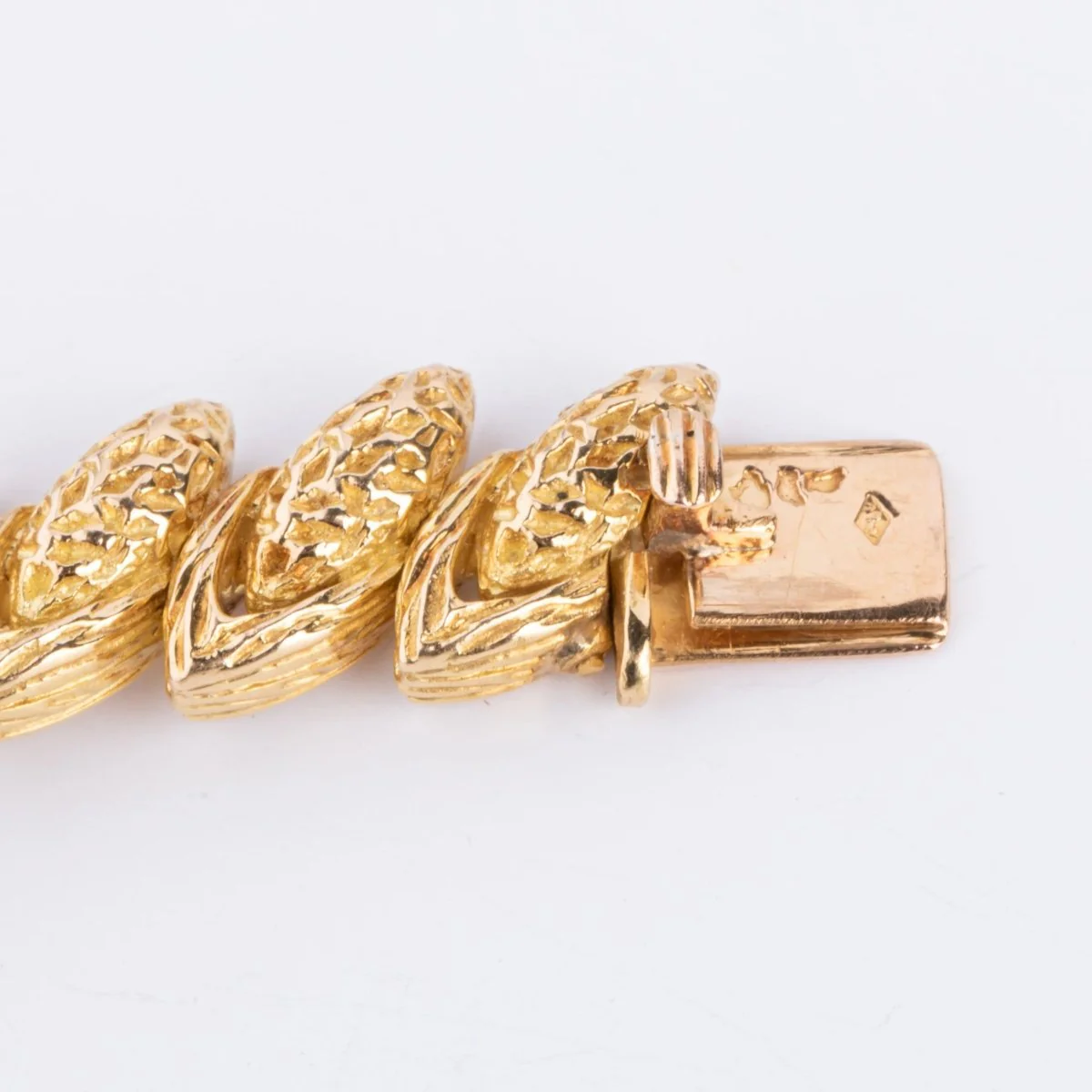 Collier or jaune,platine et diamants des années 1960 - Image 4