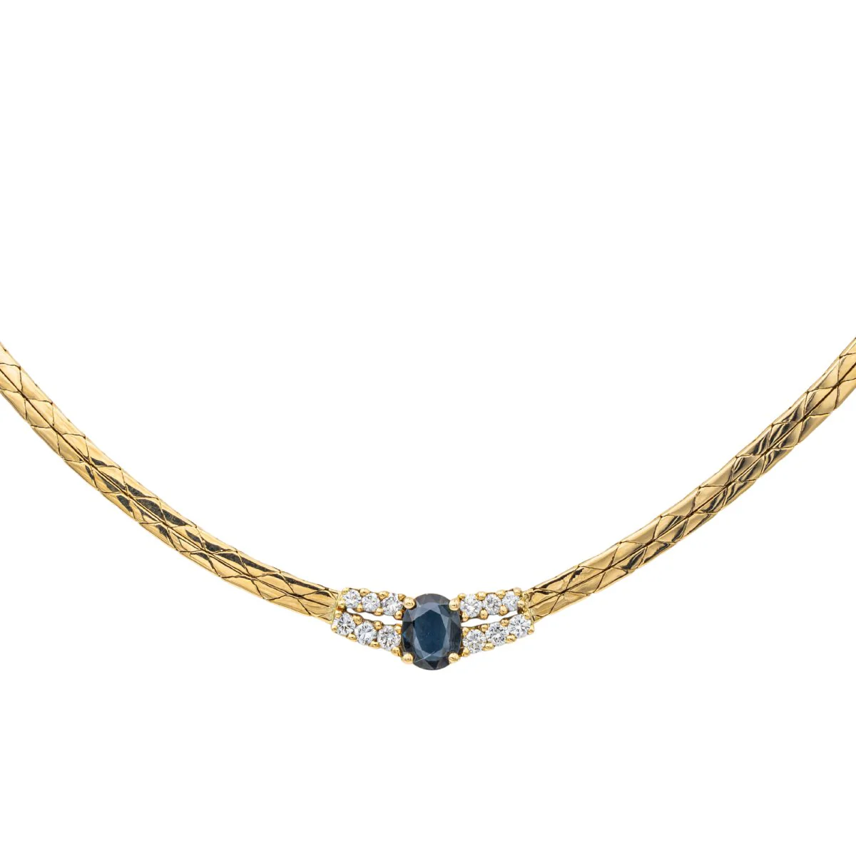 Collier Or jaune Saphir - Image 3