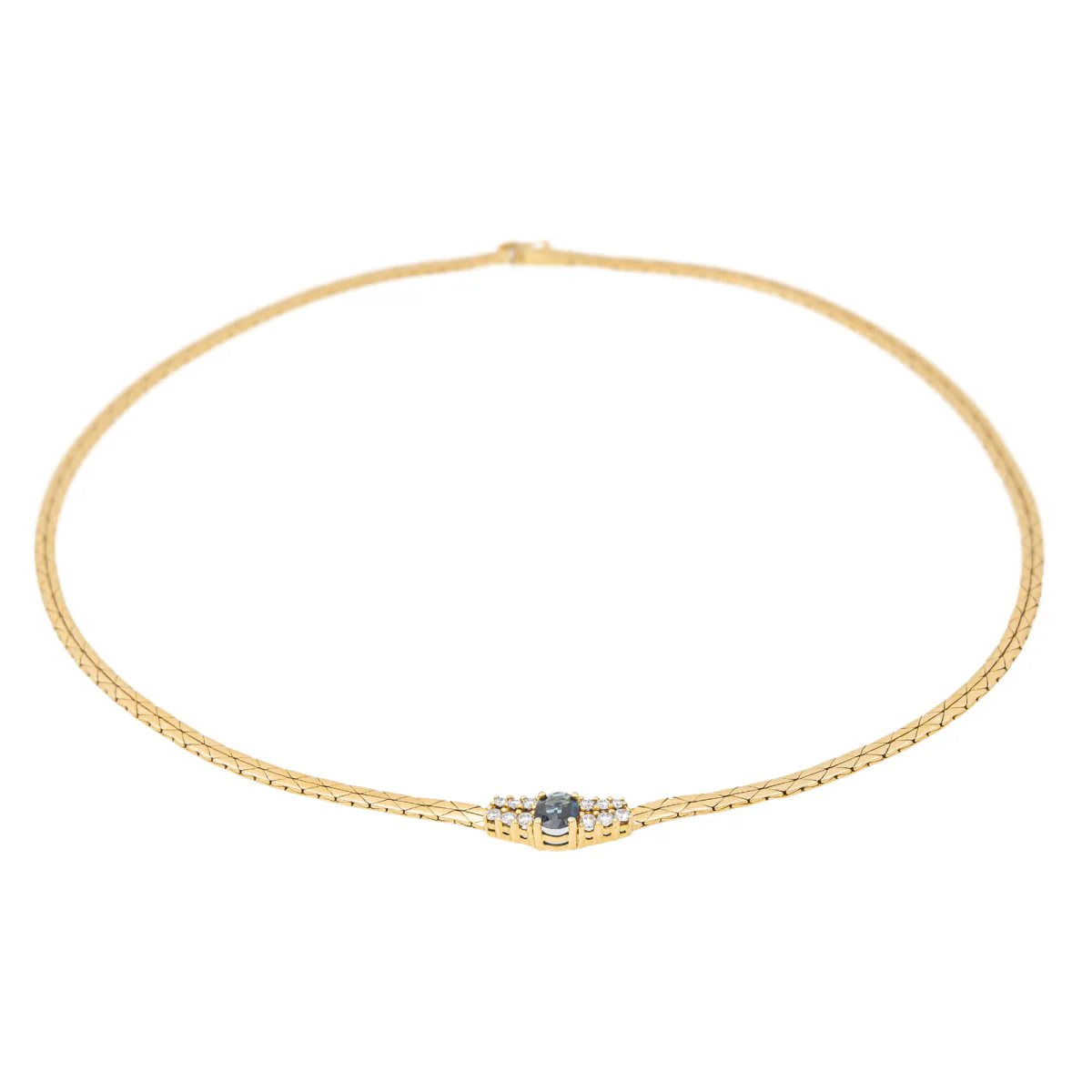Collier Or jaune Saphir - Image 7