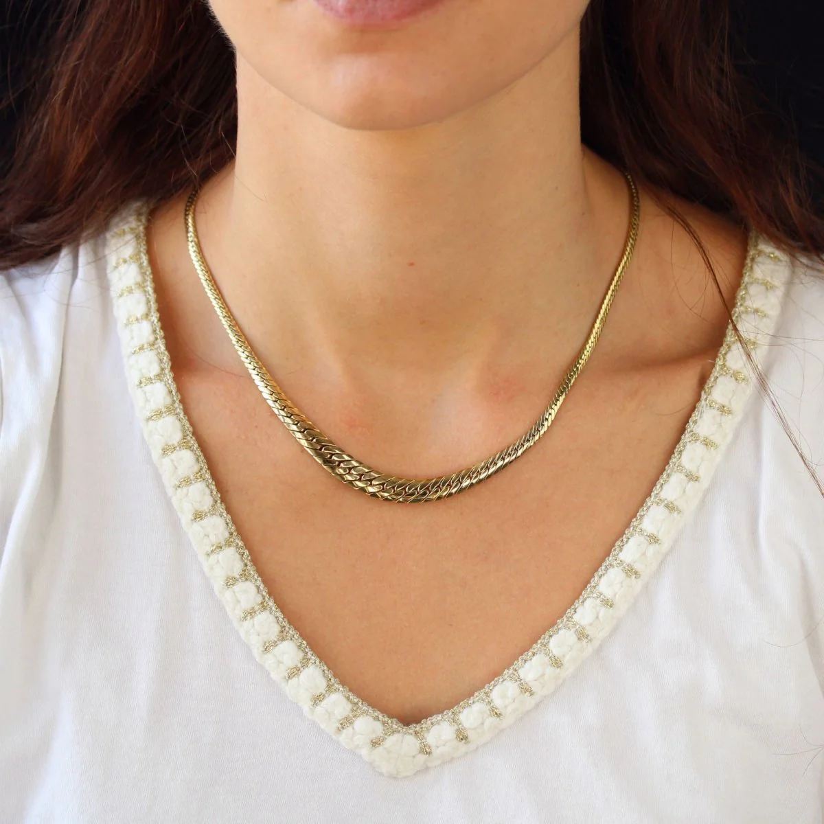 Collier Maille en or jaune - Image 2