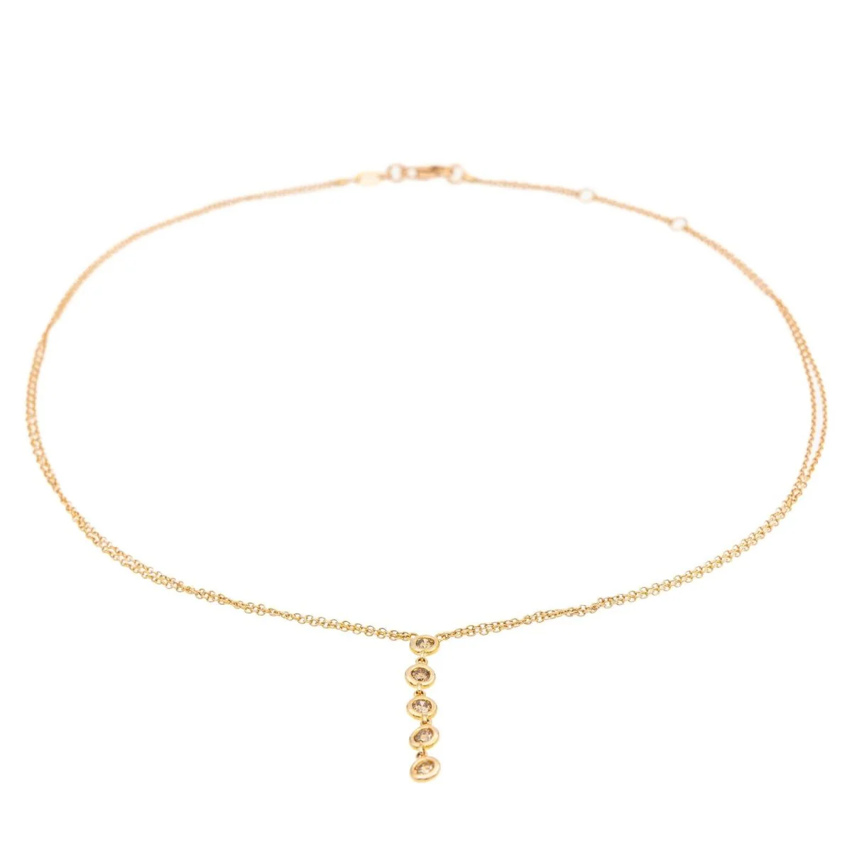 Collier Or rose Diamant - Image 3