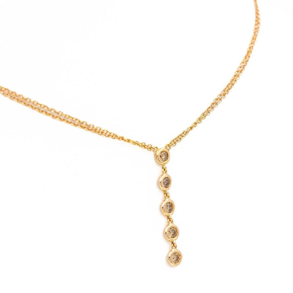 Collier Or rose Diamant - Image 5