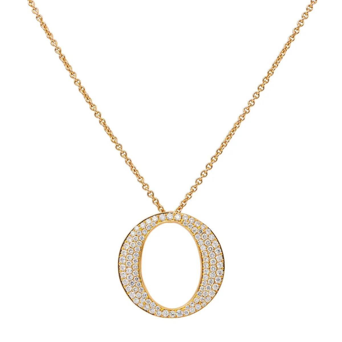 Collier en or rose et diamants