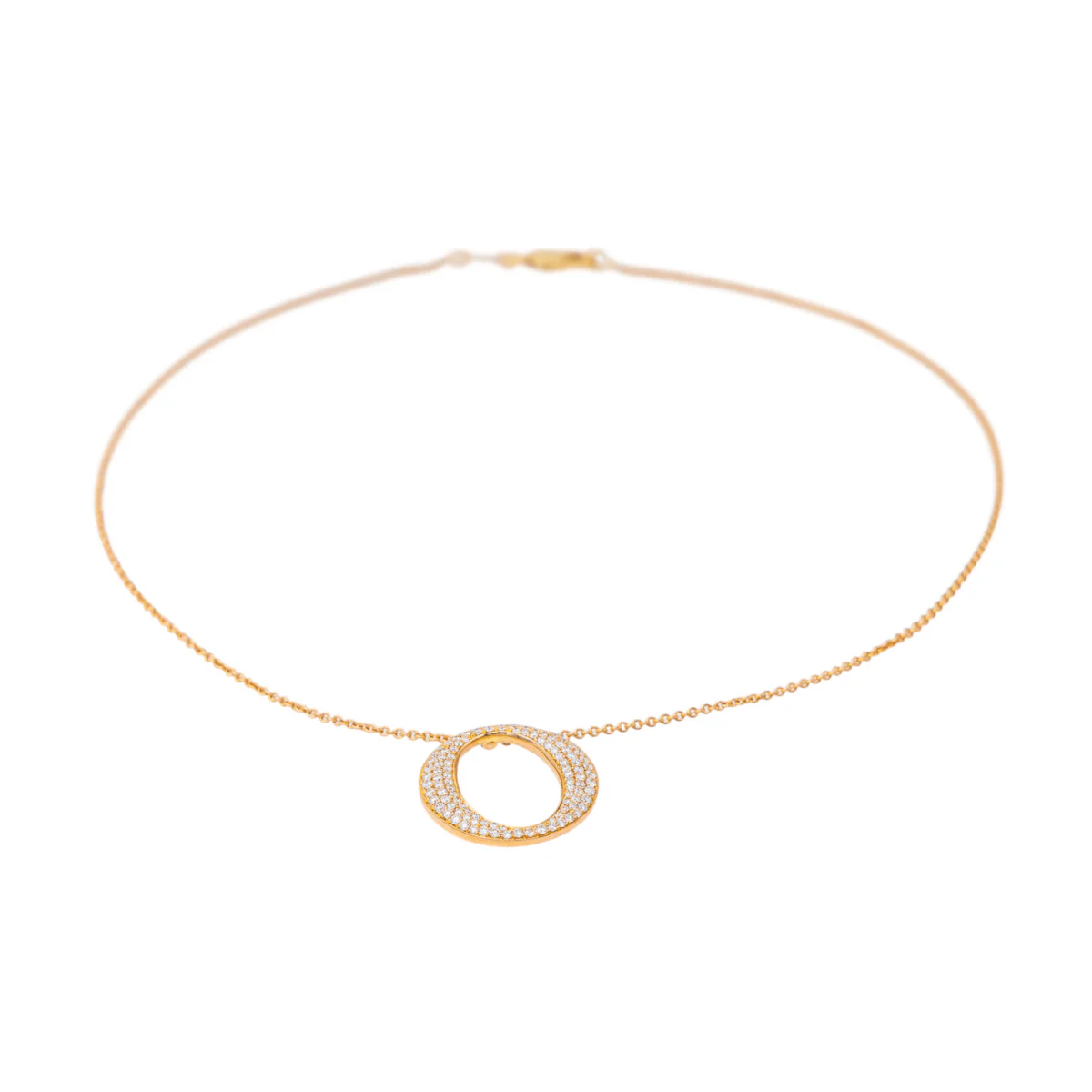 Collier en or rose et diamants - Image 3