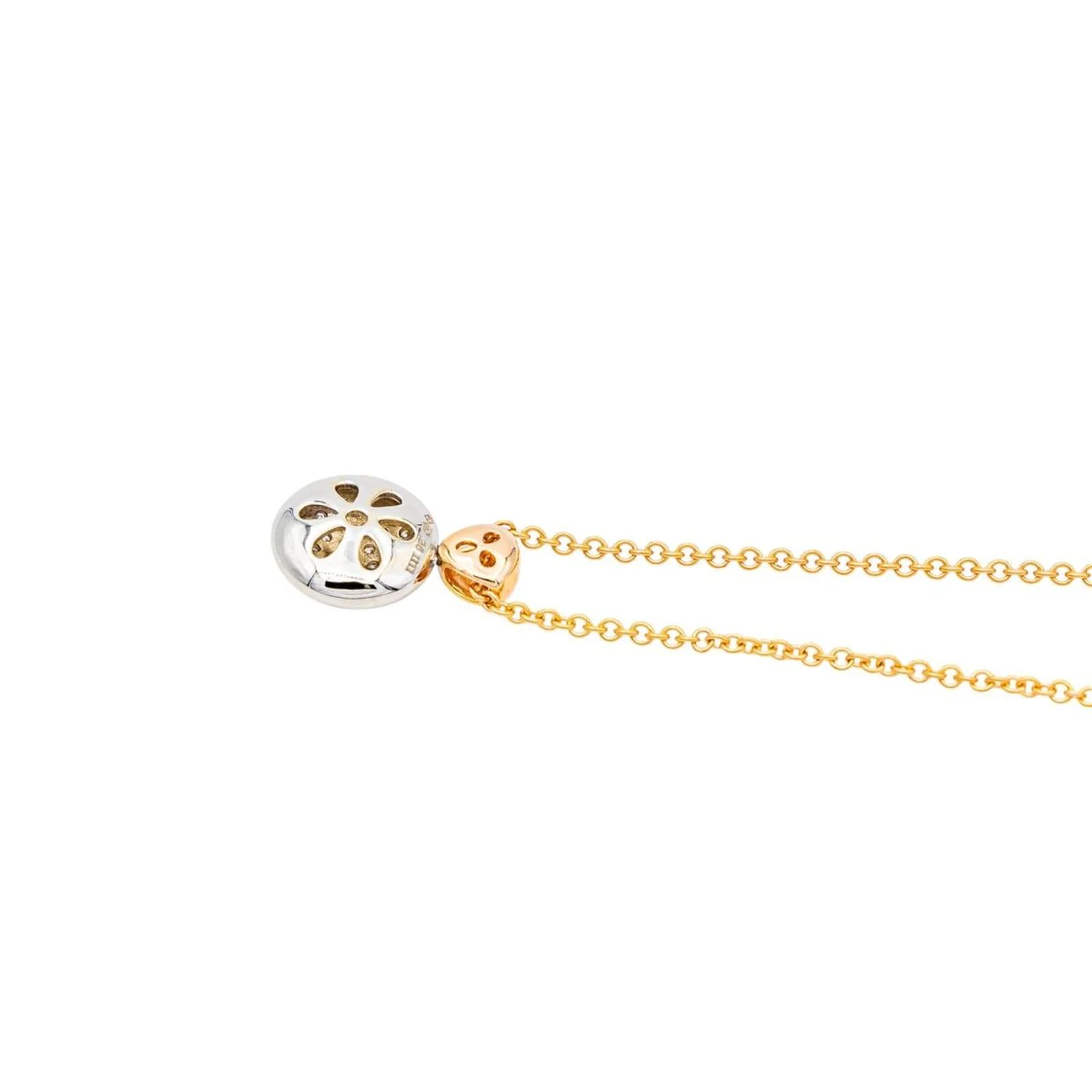 Collier en or rose, or blanc et diamants - Image 5