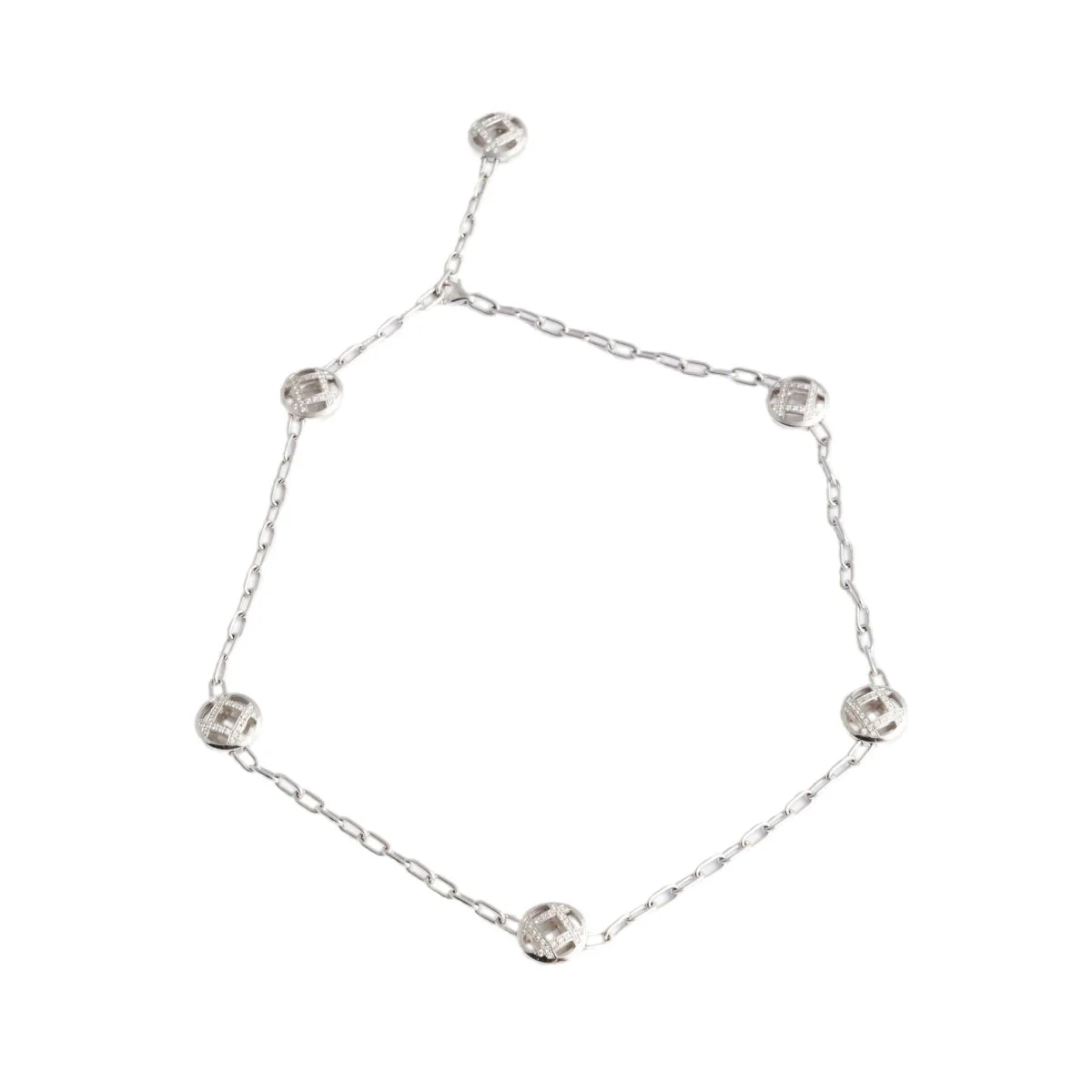 Collier CARTIER "Pasha" en or blanc et diamants