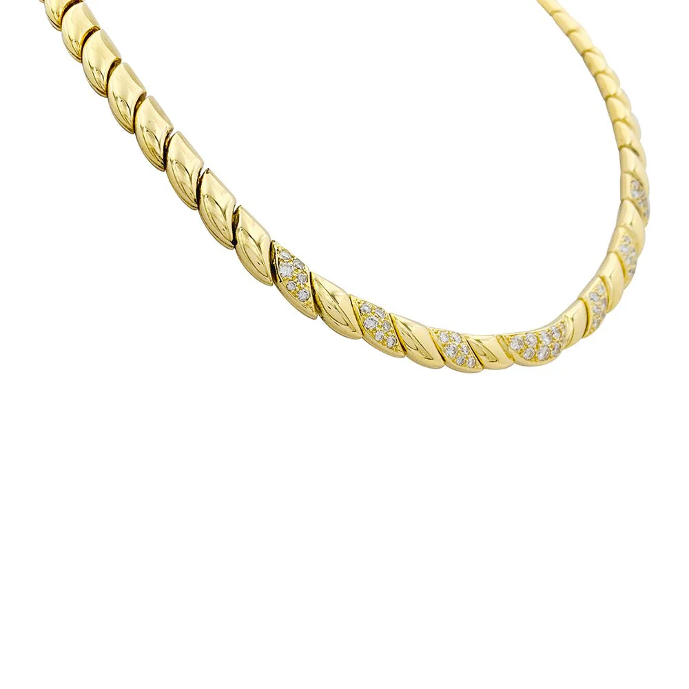 Collier Patek Philippe or jaune, diamants. - Image 6
