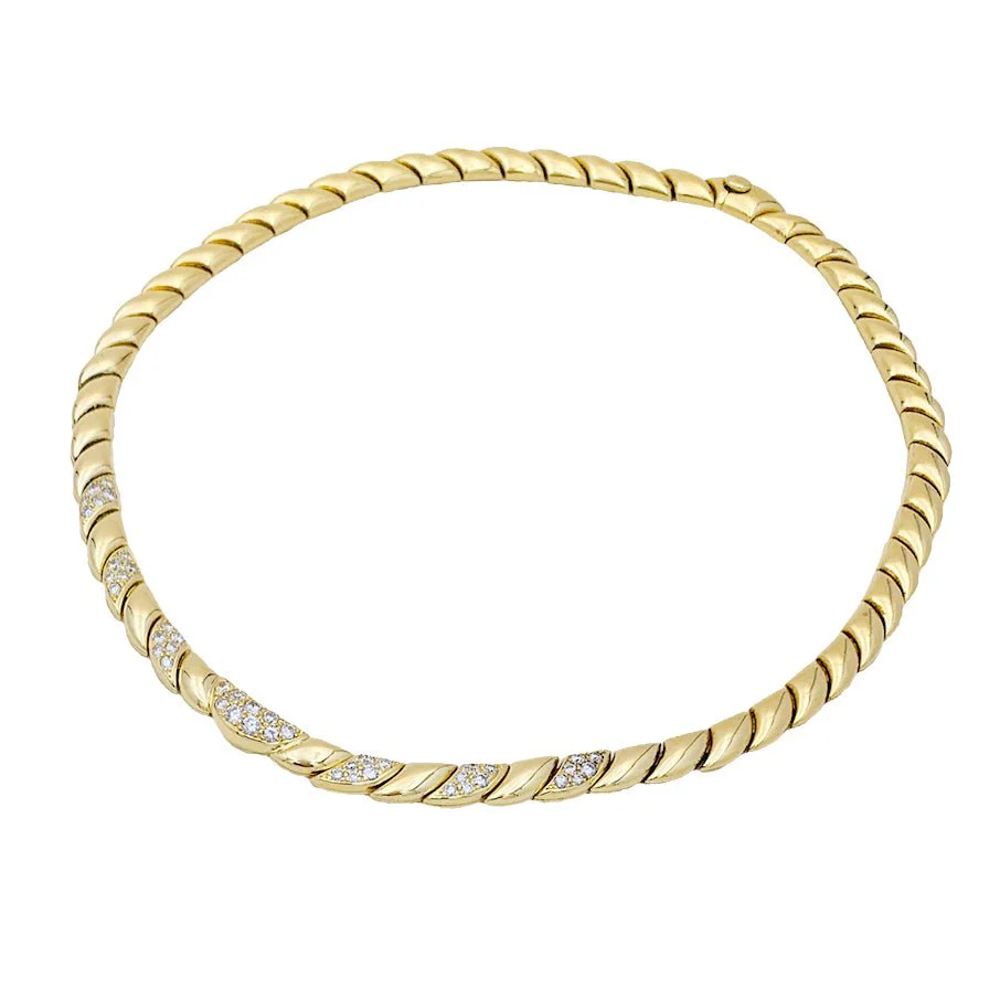 Collier Patek Philippe or jaune, diamants. - Image 8