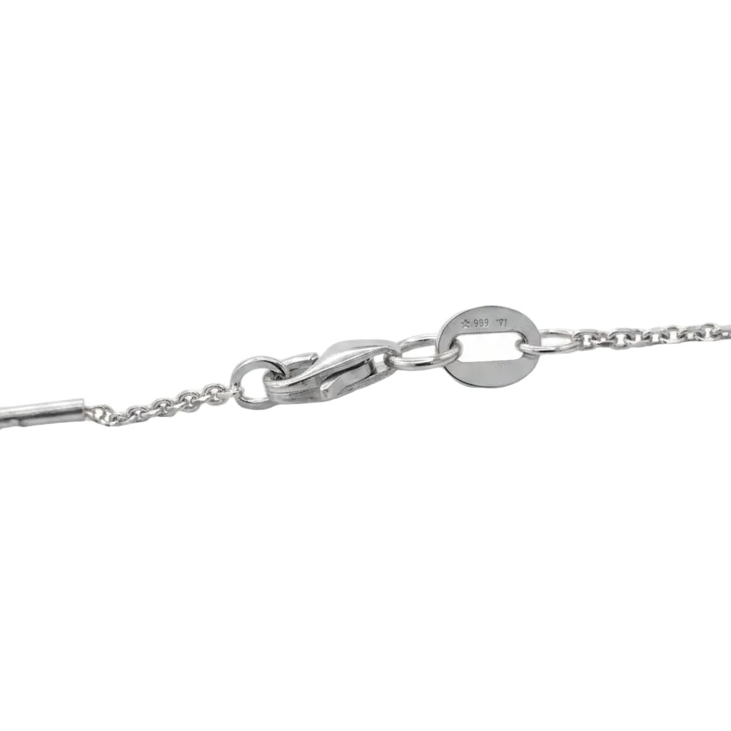 Collier Pendentif en or blanc, platine, onyx et diamants - Image 5
