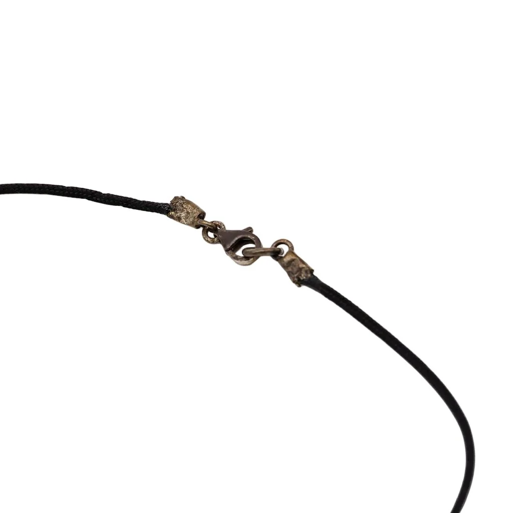 Collier Pendentif GEORGE PIERRE en corne sculptée et pâte de verre - Image 5