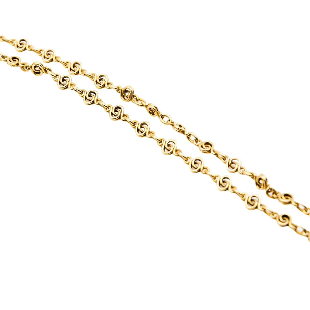 Collier Pendentif Art Nouveau HENRI VEVER en or jaune, émail et béryl - Image 11