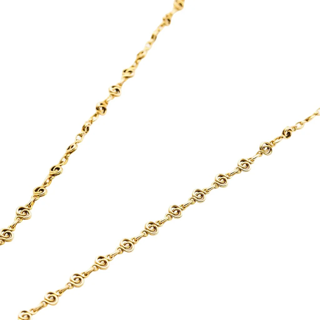 Collier Pendentif Art Nouveau HENRI VEVER en or jaune, émail et béryl - Image 6
