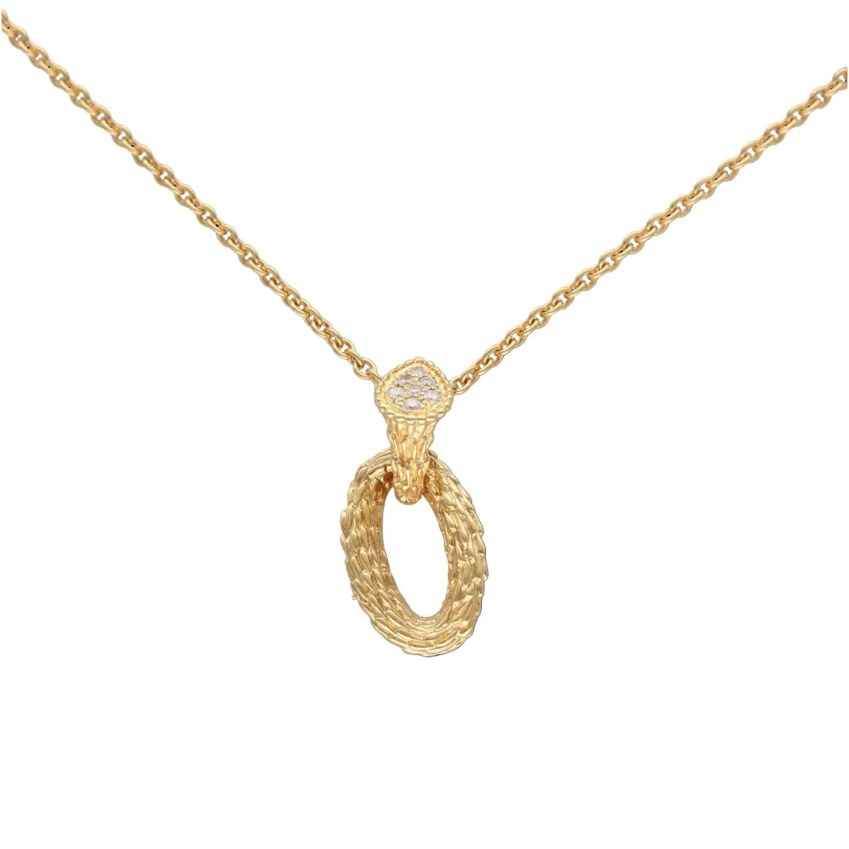 Collier Pendentif BOUCHERON "Serpent Bohème" en or jaune et diamants