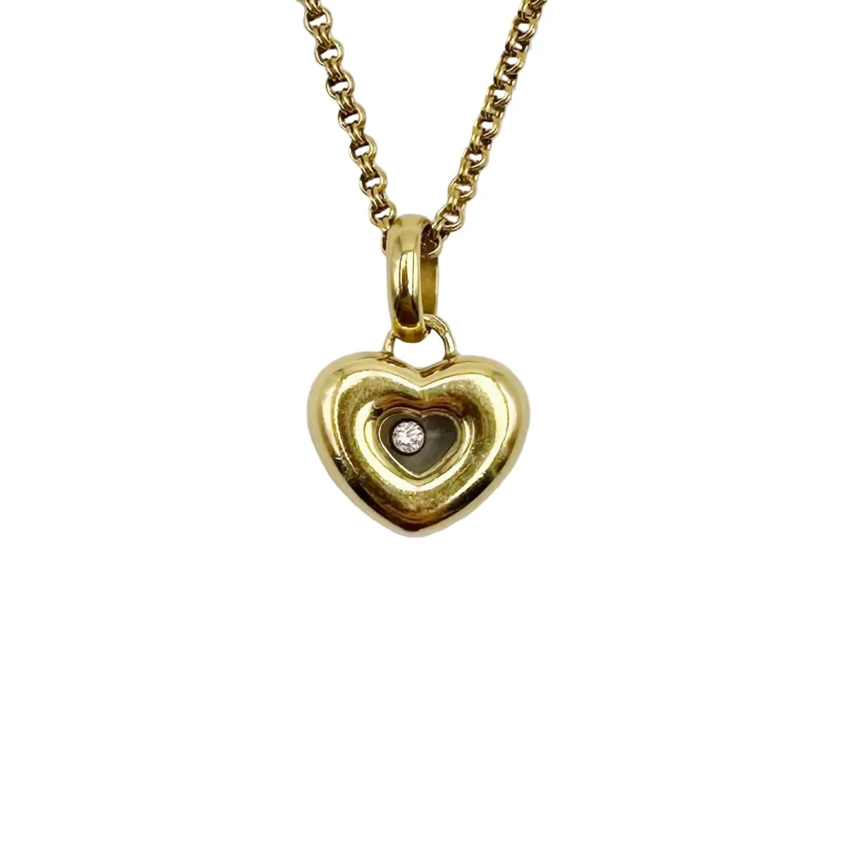Collier Pendantif CHOPARD "Happy Diamonds" en or jaune et diamant