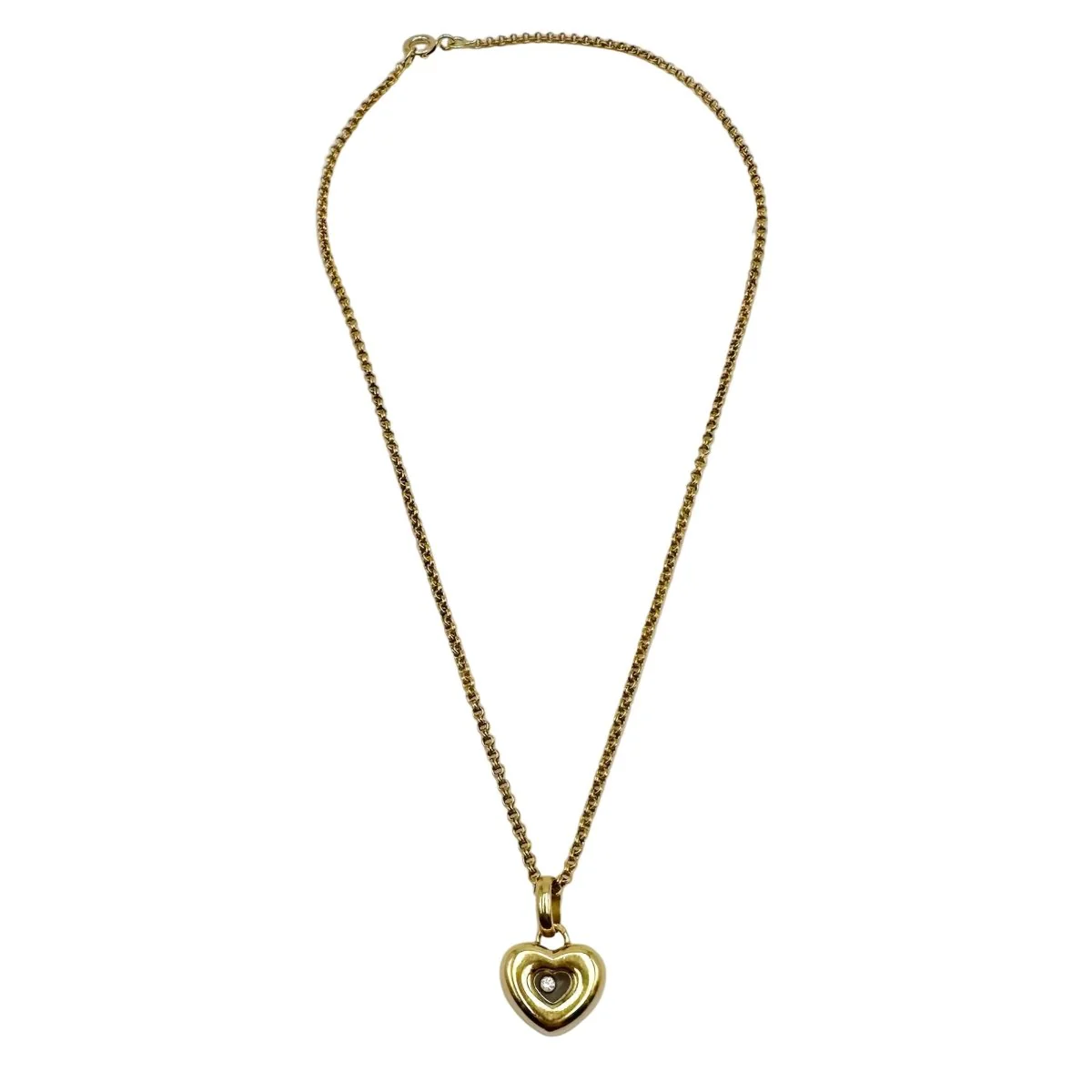 Collier Pendantif CHOPARD "Happy Diamonds" en or jaune et diamant - Image 2
