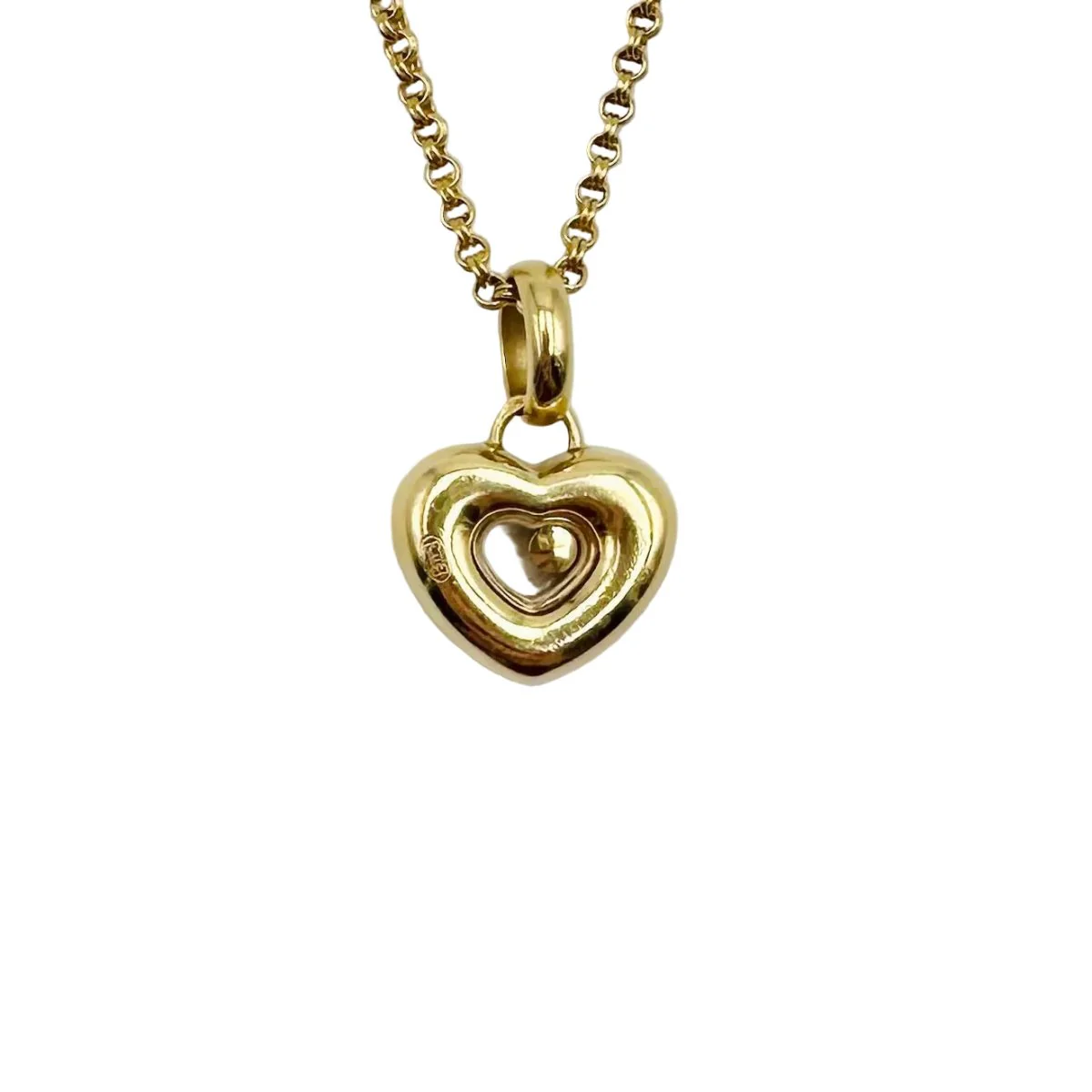Collier Pendantif CHOPARD "Happy Diamonds" en or jaune et diamant - Image 4