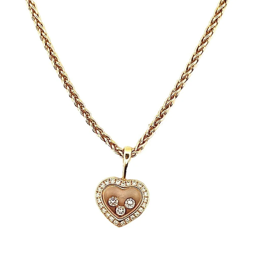 Collier Pendentif CHOPARD "Happy Diamonds" en or jaune et diamants