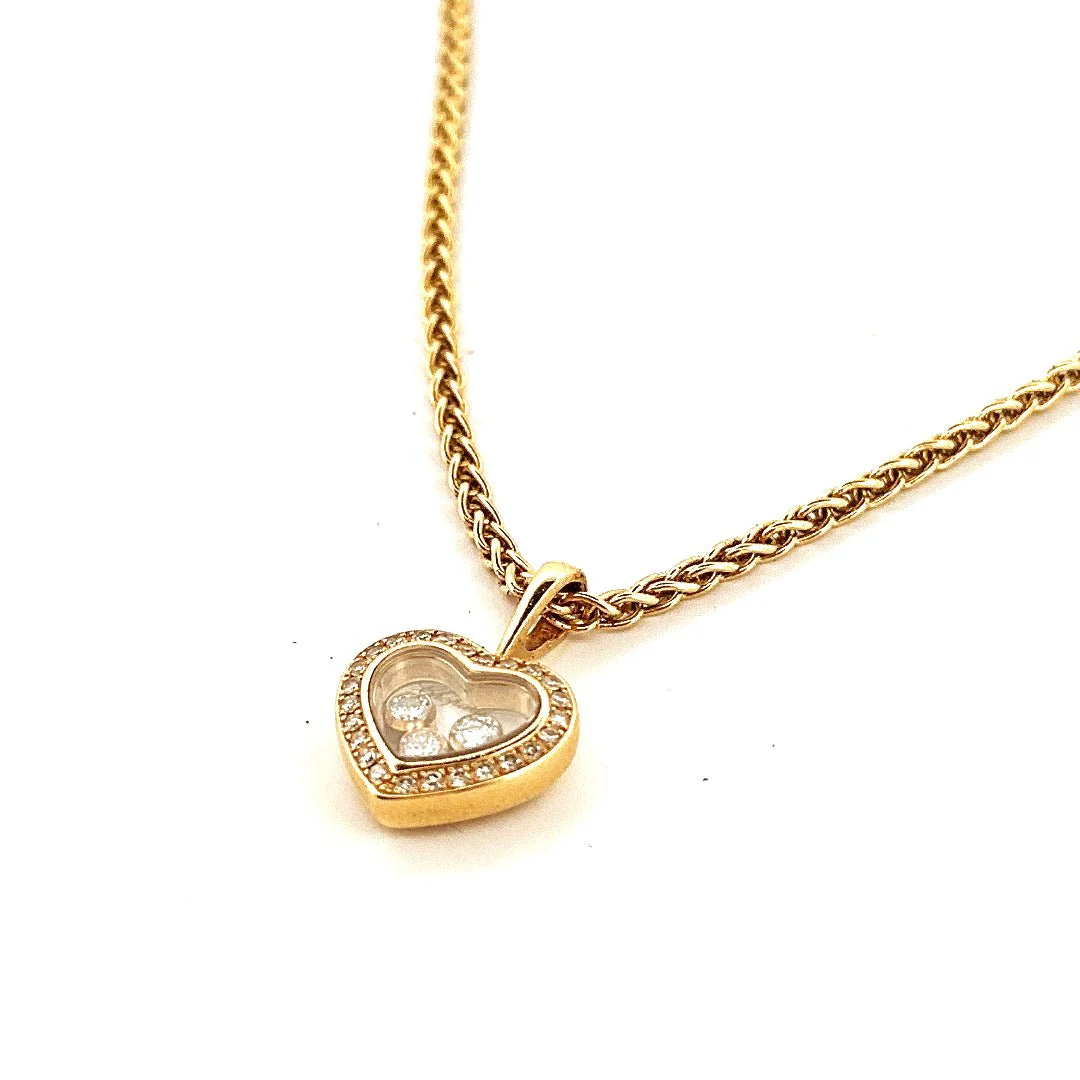 Collier Pendentif CHOPARD "Happy Diamonds" en or jaune et diamants - Image 3