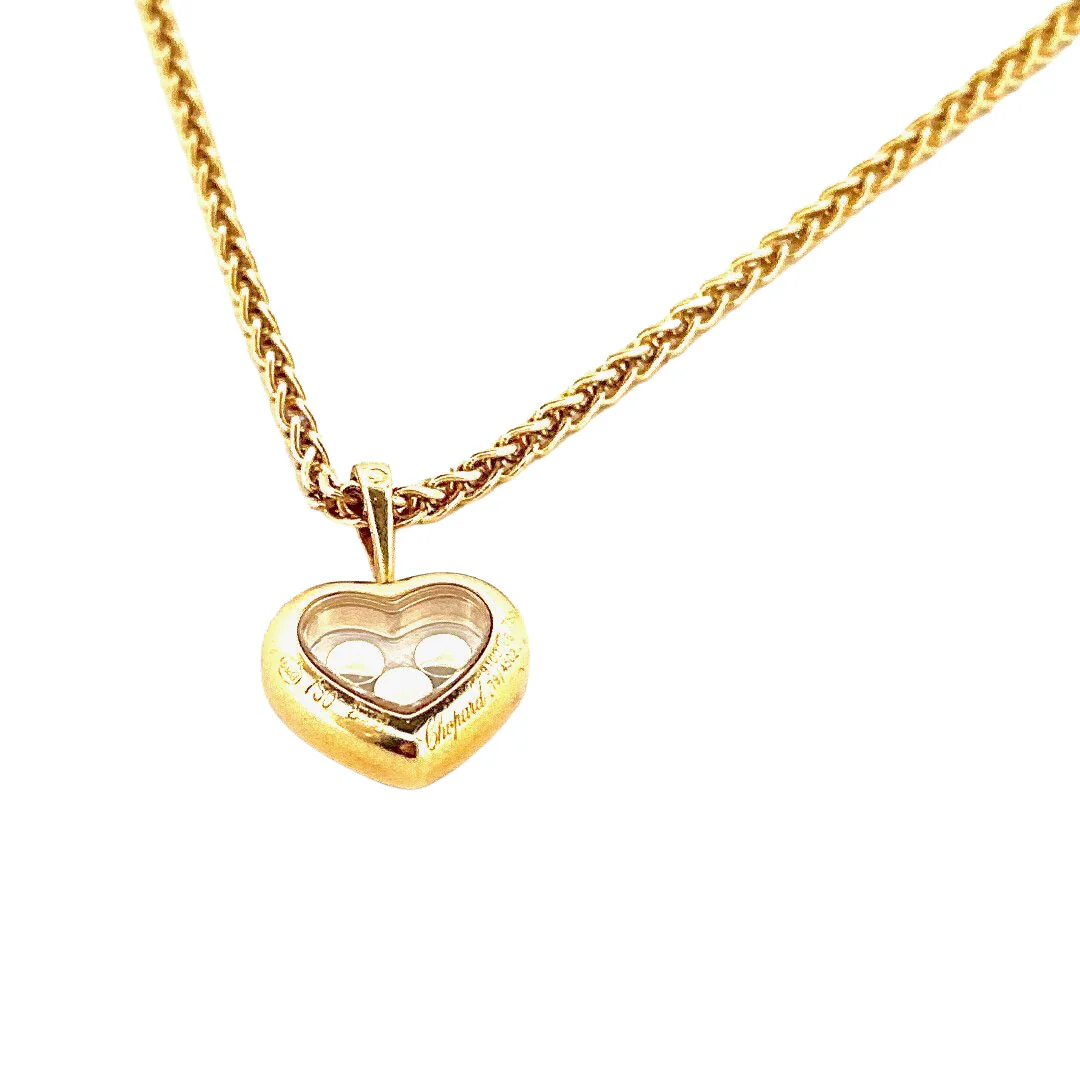 Collier Pendentif CHOPARD "Happy Diamonds" en or jaune et diamants - Image 4