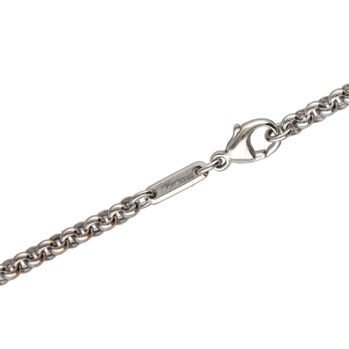 Collier Pendentif CHOPARD "Happy Diamonds" en or blanc et diamants - Image 3