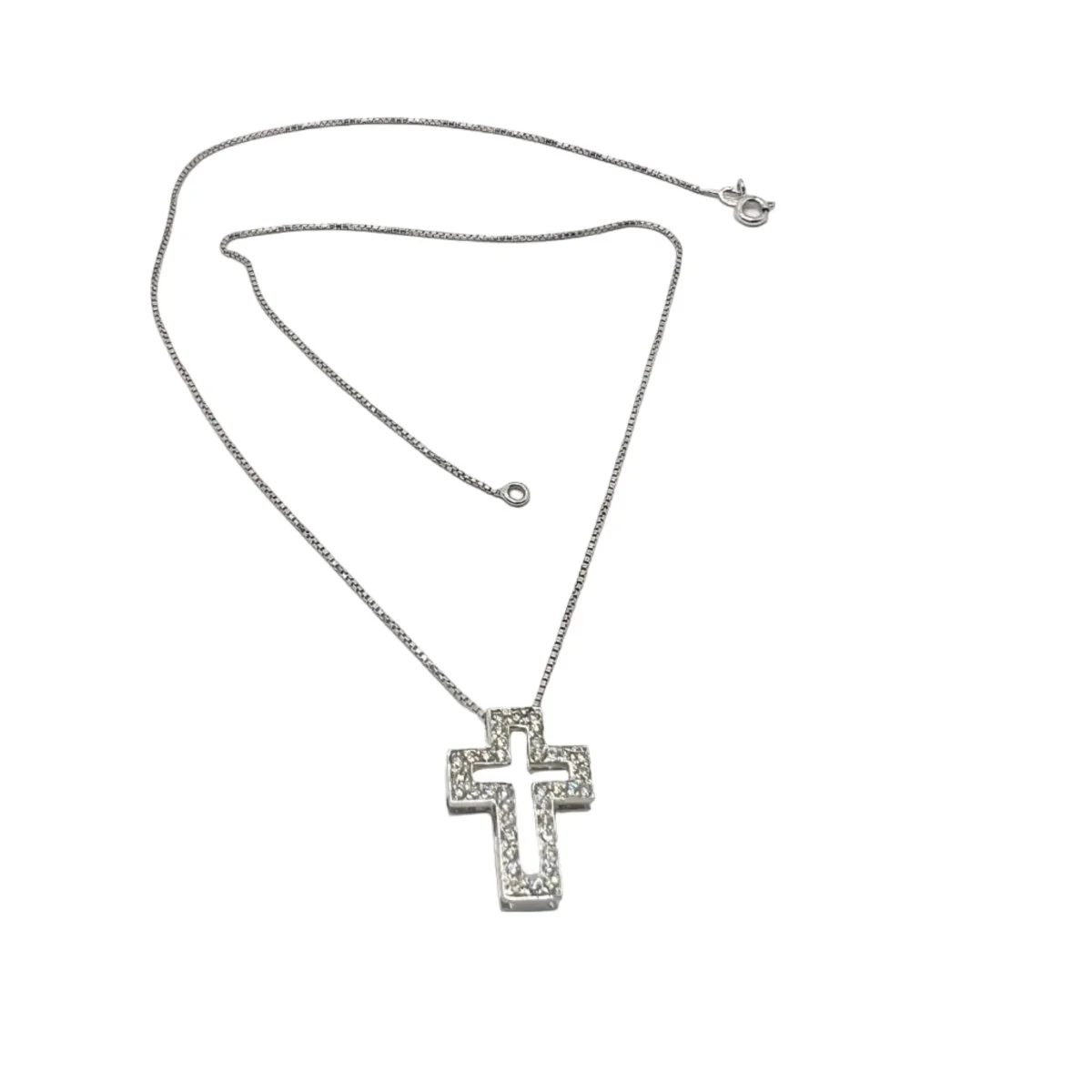 Collier Pendentif COPPINI en or blanc et diamants - Image 2