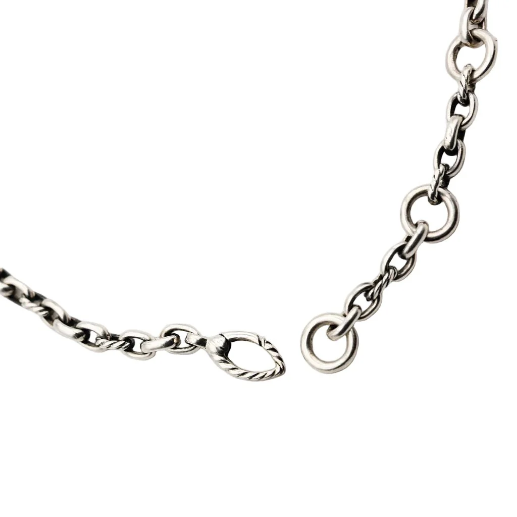 Collier Pendentif DAVID YURMAN en argent, nacre et diamants - Image 5