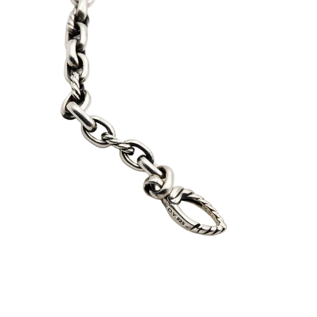Collier Pendentif DAVID YURMAN en argent, nacre et diamants - Image 6