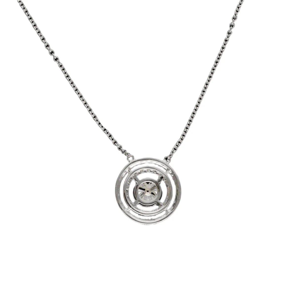 Collier Pendentif en or blanc et diamants - Image 3
