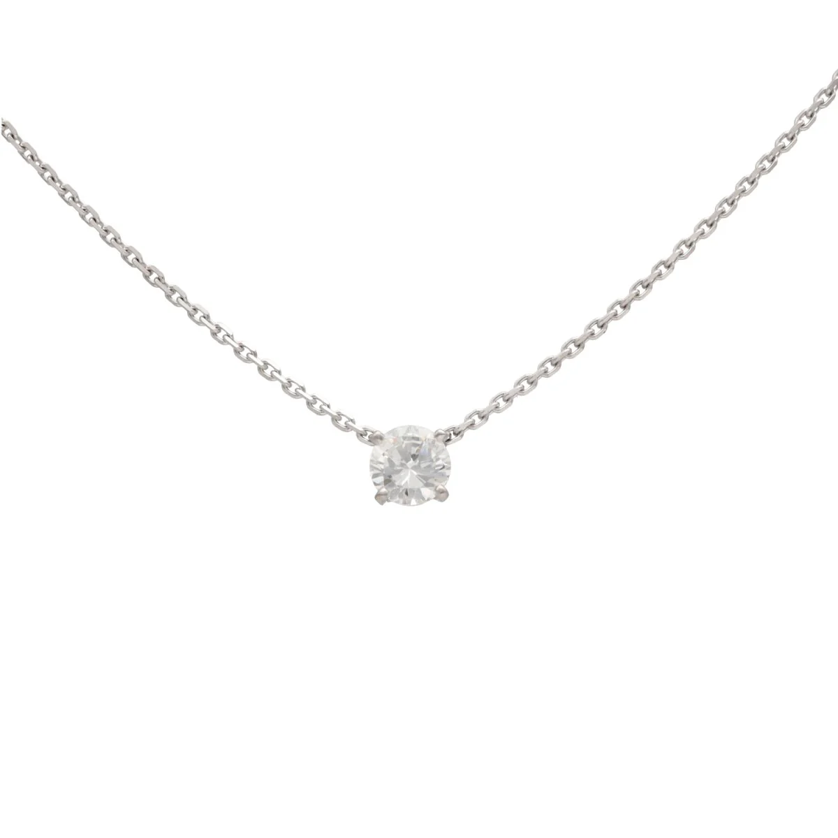 Collier pendentif en or 18 carats et diamant