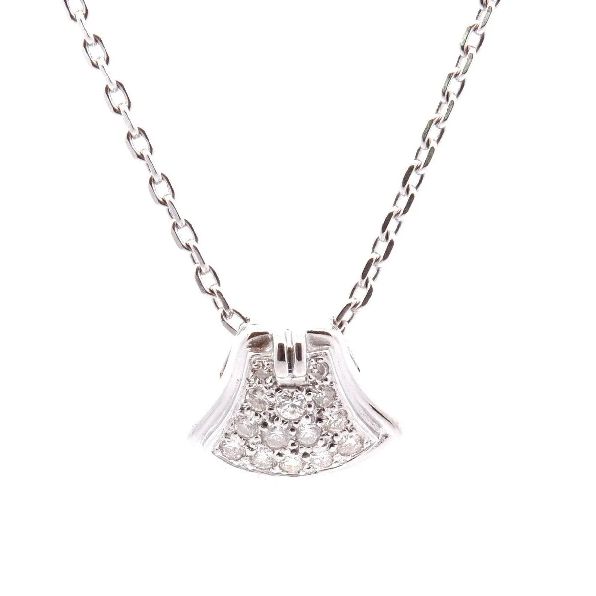 Collier Pendentif en or blanc et diamants
