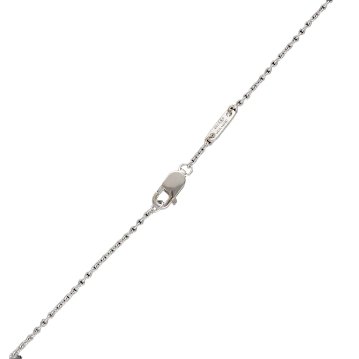 Collier pendentif Dinh Van "Cible" Grand Modèle en or gris et diamant - Image 4