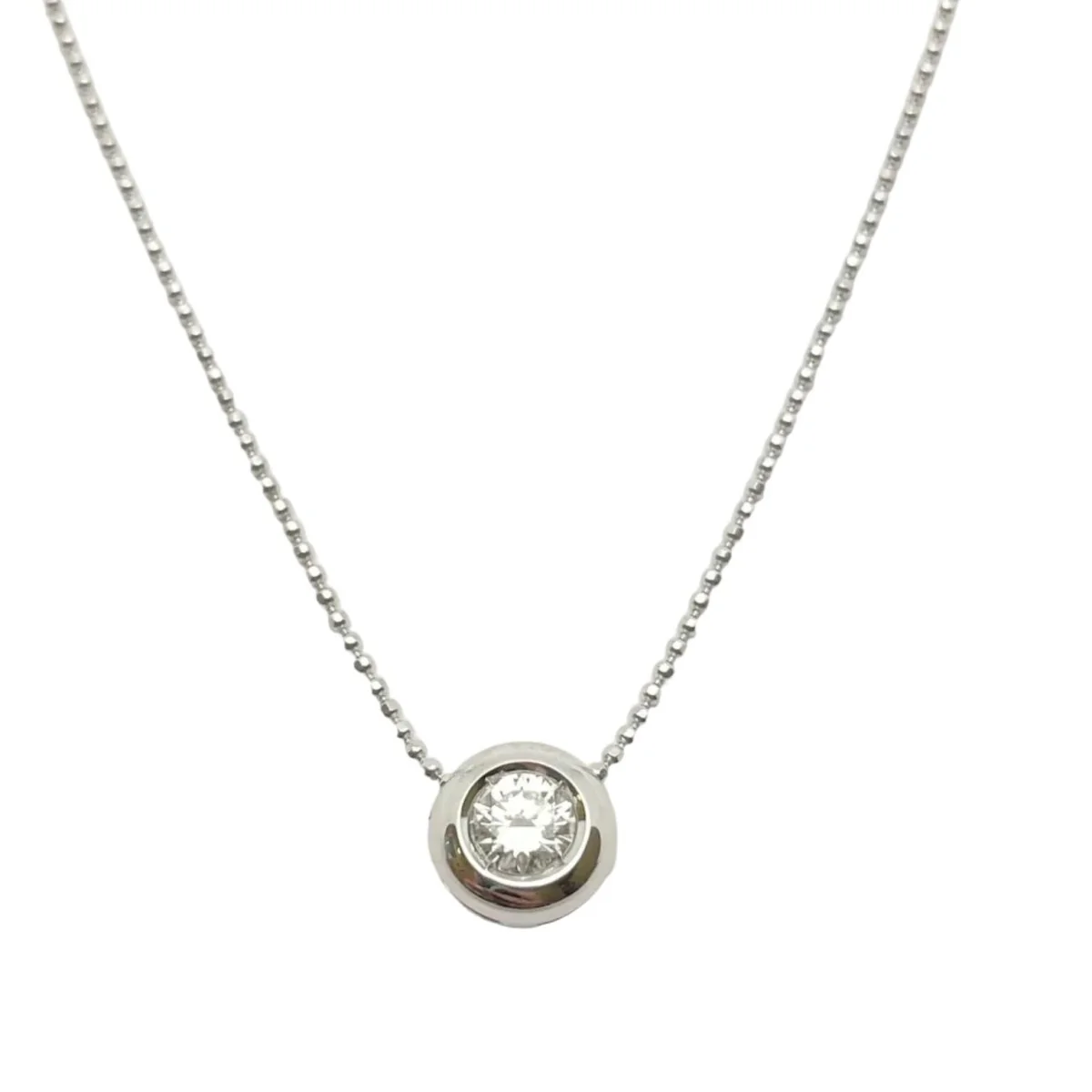Collier Pendentif en or blanc et diamant