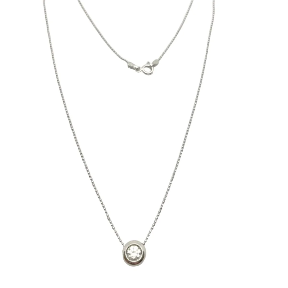 Collier Pendentif en or blanc et diamant - Image 2