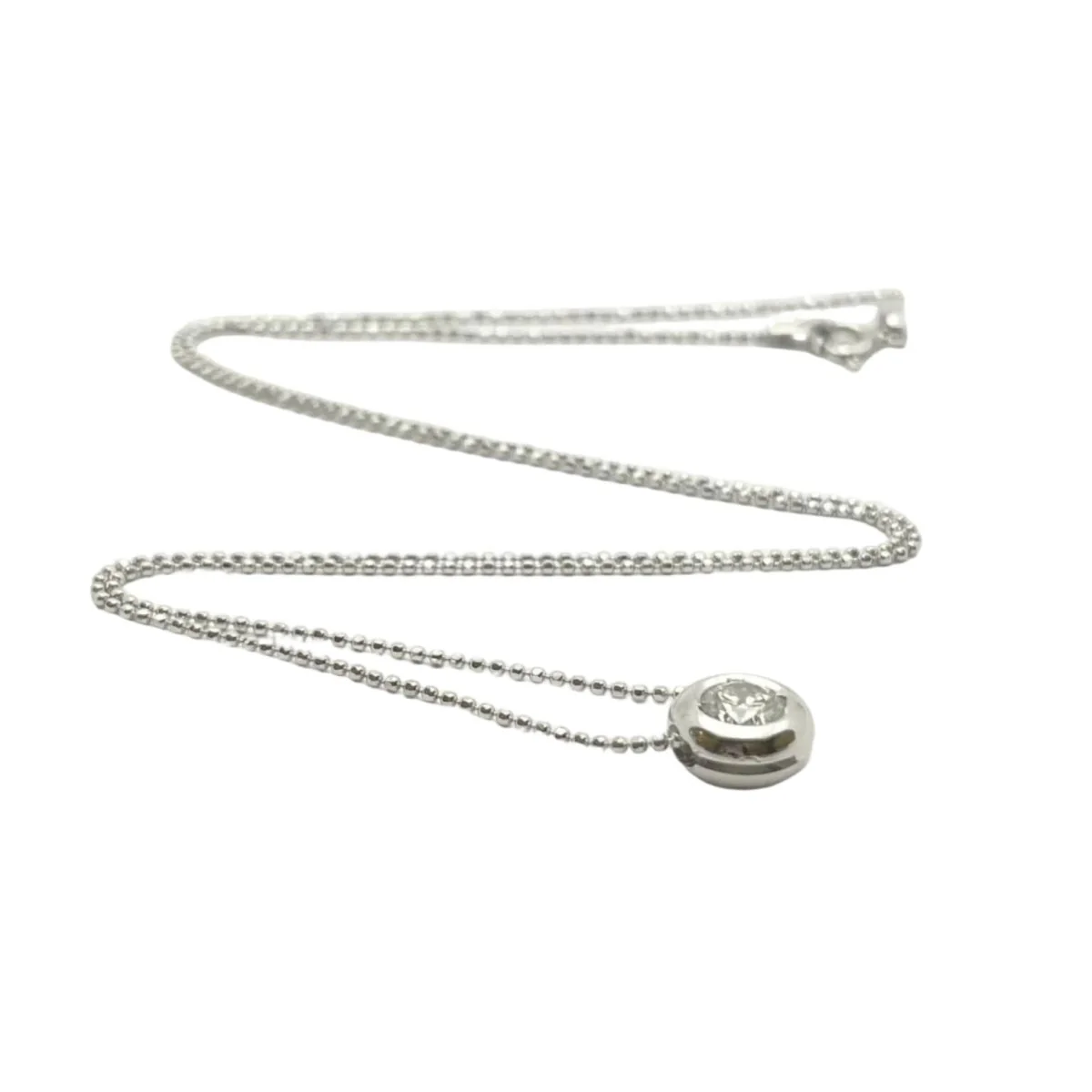 Collier Pendentif en or blanc et diamant - Image 3