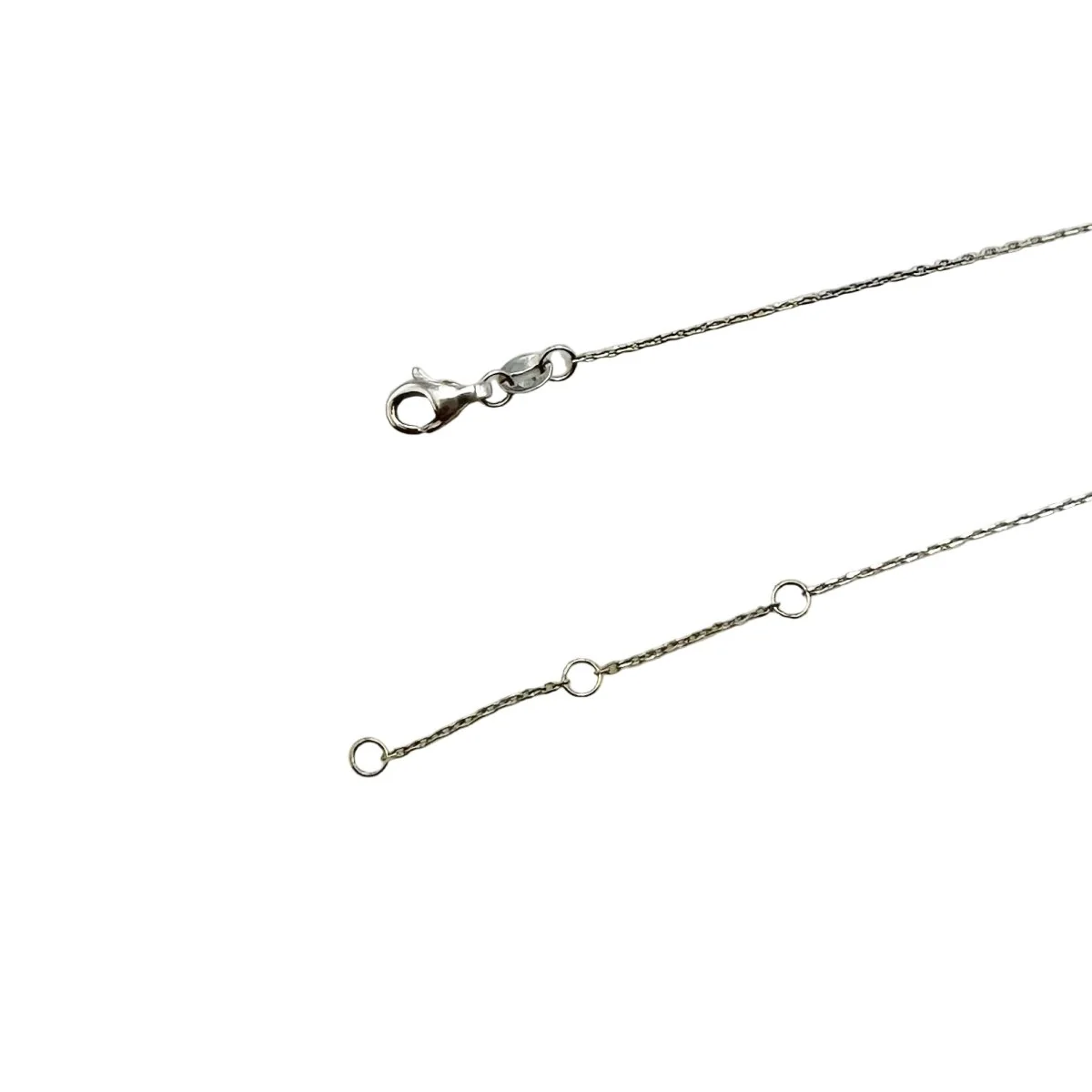 Collier Pendentif en or blanc et diamants - Image 4