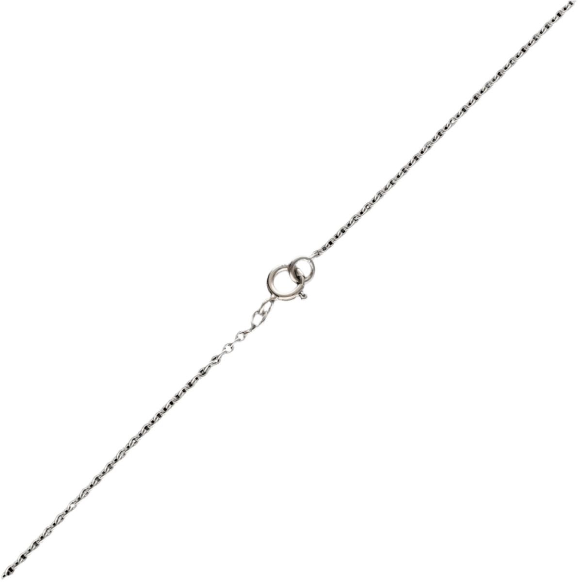 Collier pendentif en or gris et diamant - Image 3