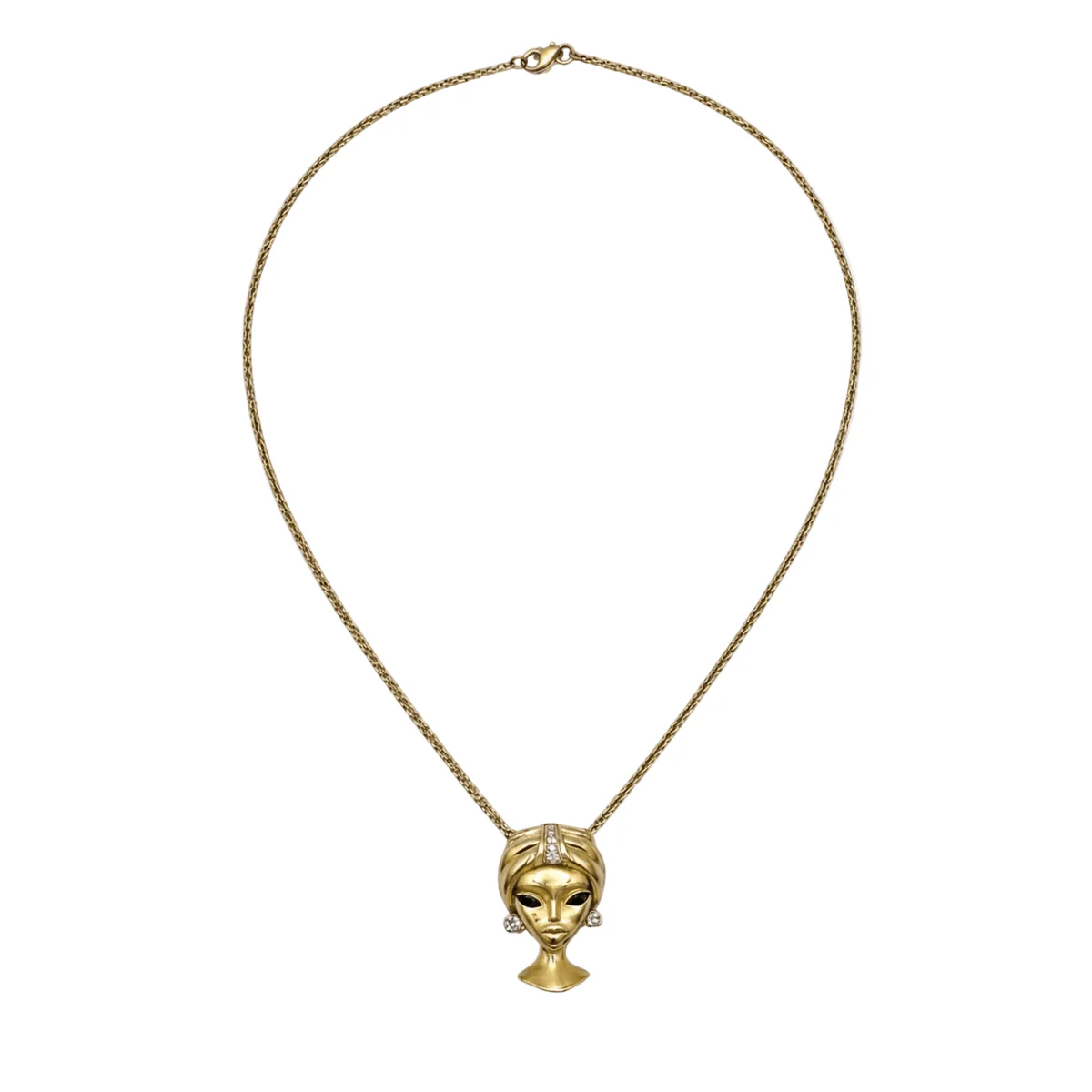 Collier Pendentif en or jaune et diamants - Image 3