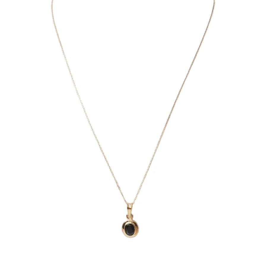 Collier Pendentif en jaune et saphir - Image 2